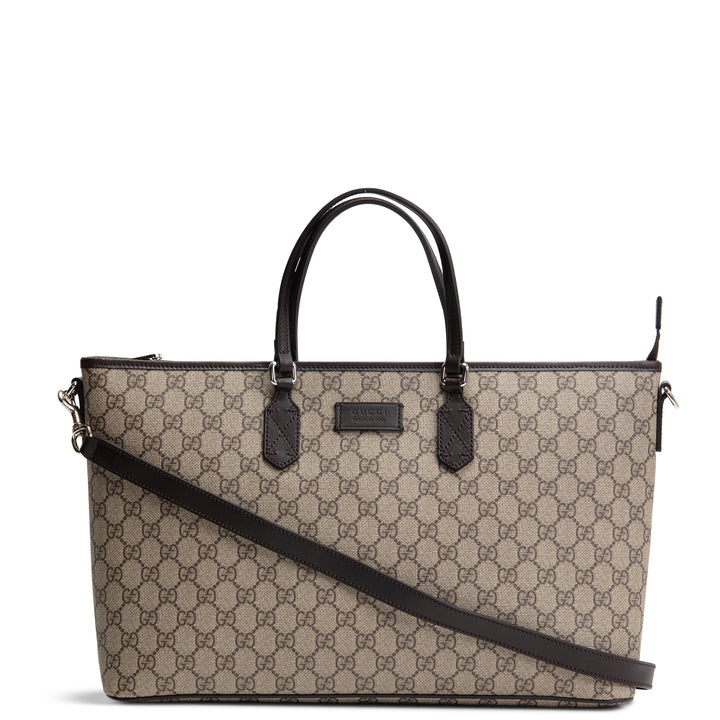 GUCCI GG Supreme Medium Zipper 2-Way Tote