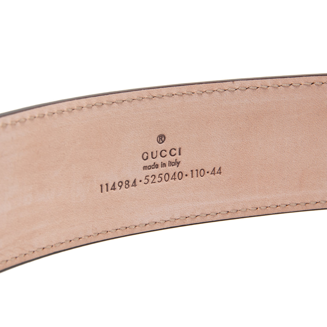 GUCCI Interlocking GG Web Belt - White