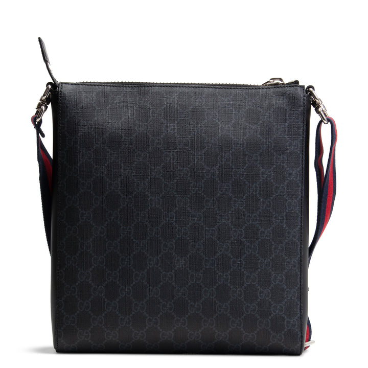 GUCCI GG Flat Messenger - Black