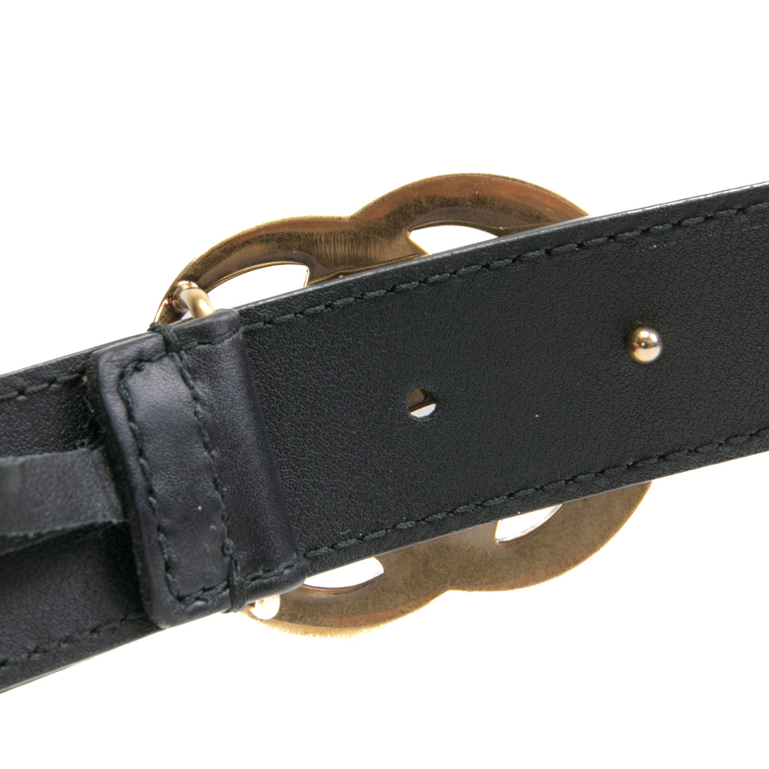 GUCCI GG Thin Marmont Belt - Black