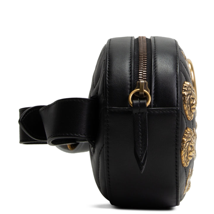 GUCCI GG Marmont Animalier Belt Bag -Black