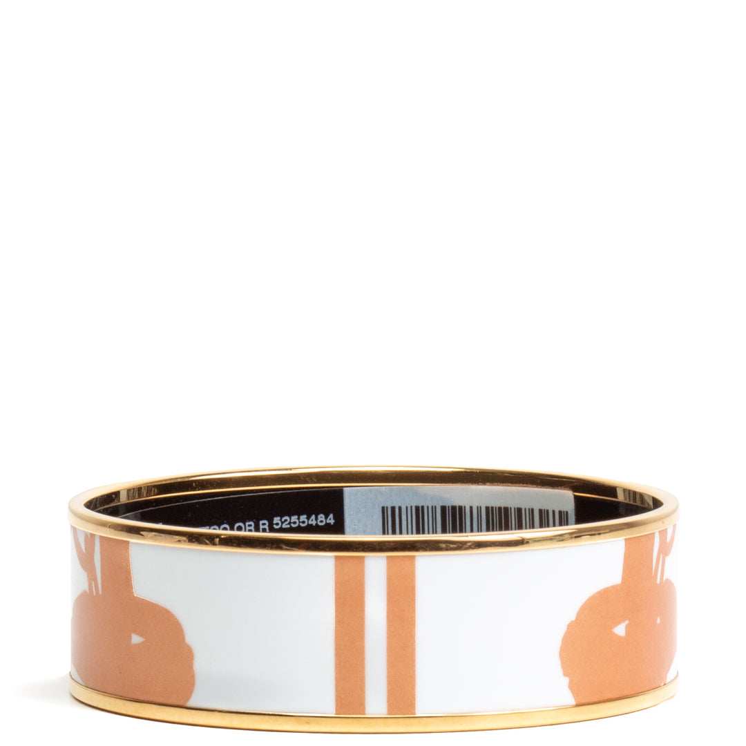 HERMES Wide Enamel Bangle Bracelet - FINAL SALE