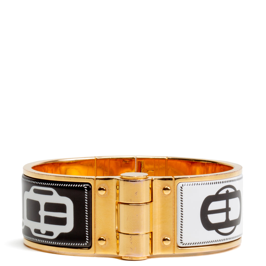 HERMES Hinged Enamel Bracelet - FINAL SALE