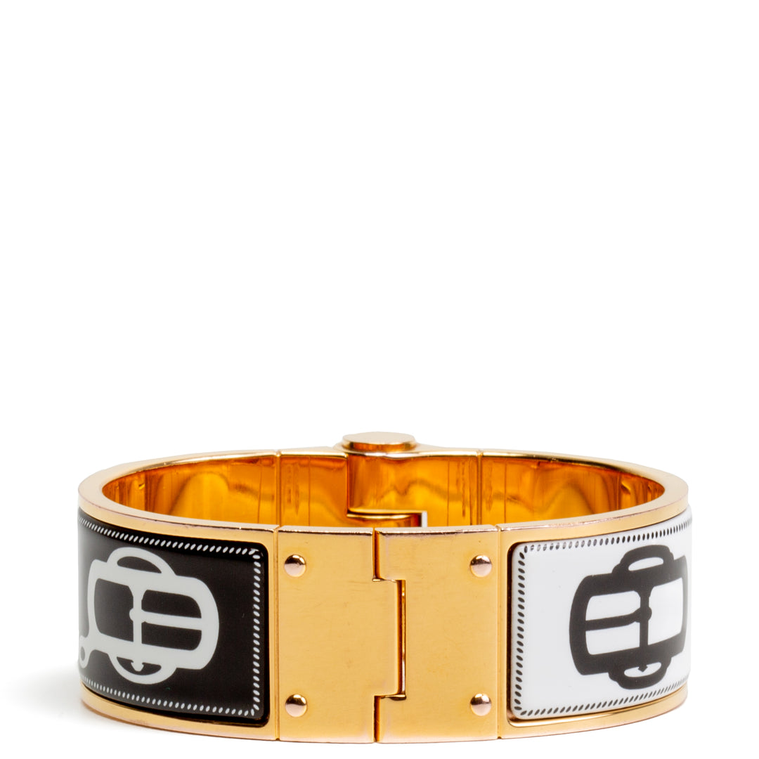 HERMES Hinged Enamel Bracelet - FINAL SALE