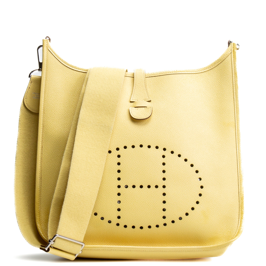 HERMES Epsom Evelyne III 29 PM - Jaune Poussin - OUTLET - FINAL SALE