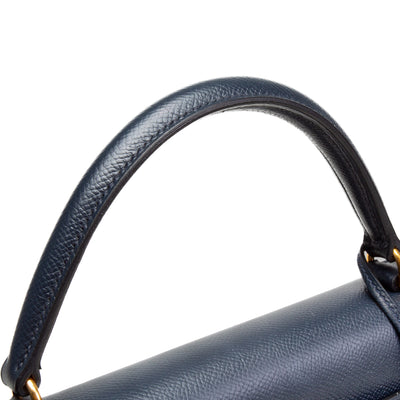 HERMES Vintage Kelly Epsom Sellier 32 - Navy Blue