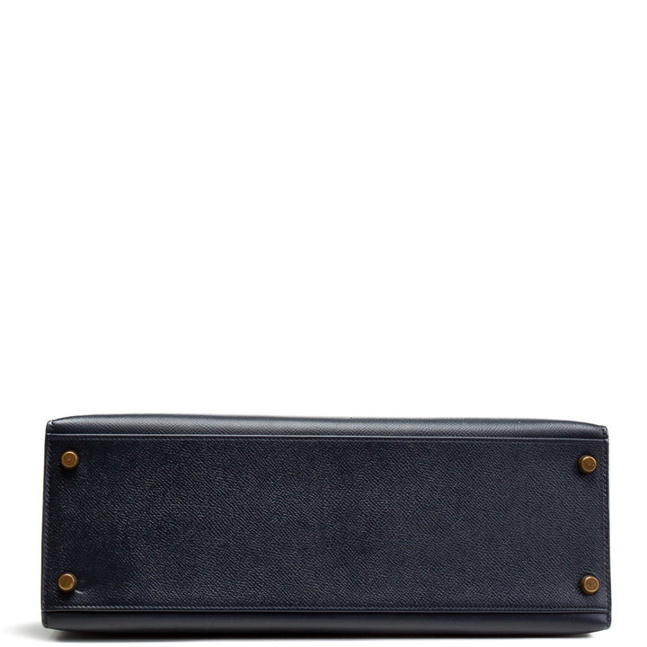 HERMES Vintage Kelly Epsom Sellier 32 - Navy Blue