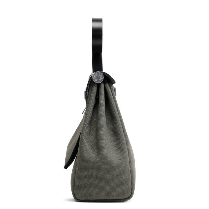 HERMÈS Herbag Zip Retourne 31 - Vert De Gris/Noir (2024)