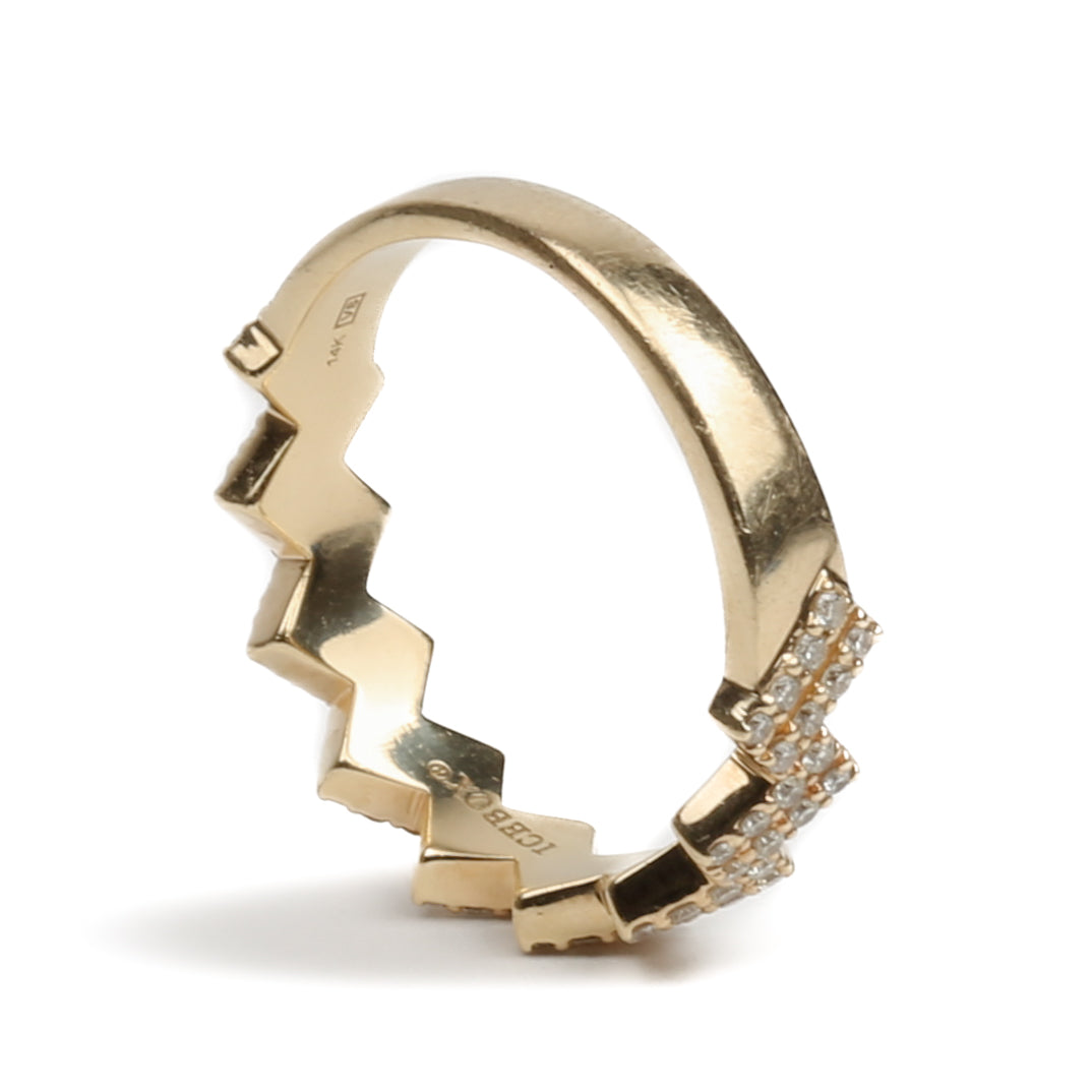 ICEBOX Diamond Zigzag Ring - FINAL SALE