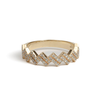 ICEBOX Diamond Zigzag Ring - FINAL SALE