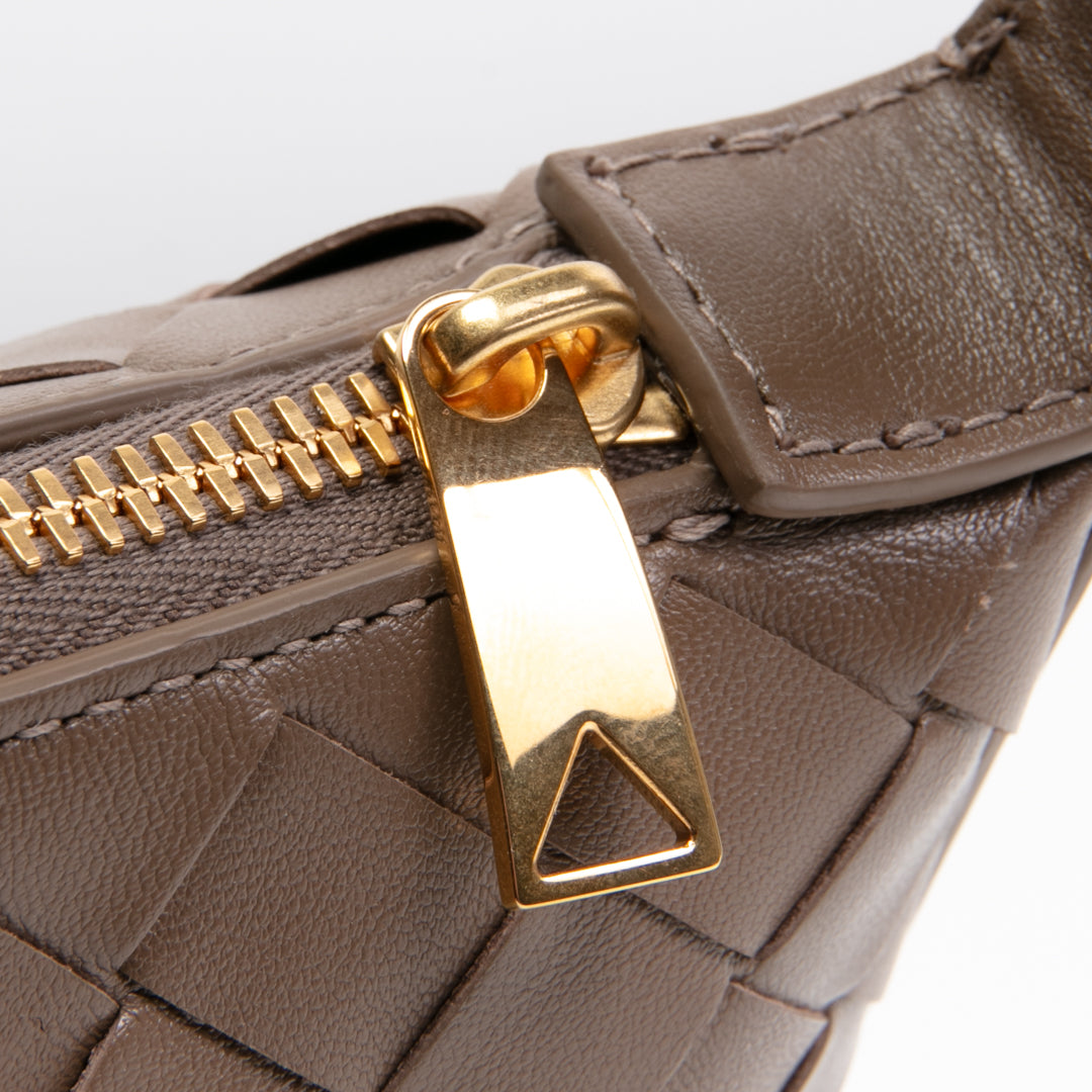 BOTTEGA VENETA Intrecciato Wallace Shoulder Bag - Pinecone