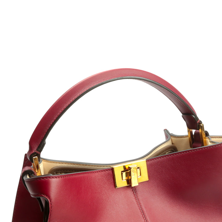 FENDI Peekaboo X-Lite Burgundy (Deep Red) Bag