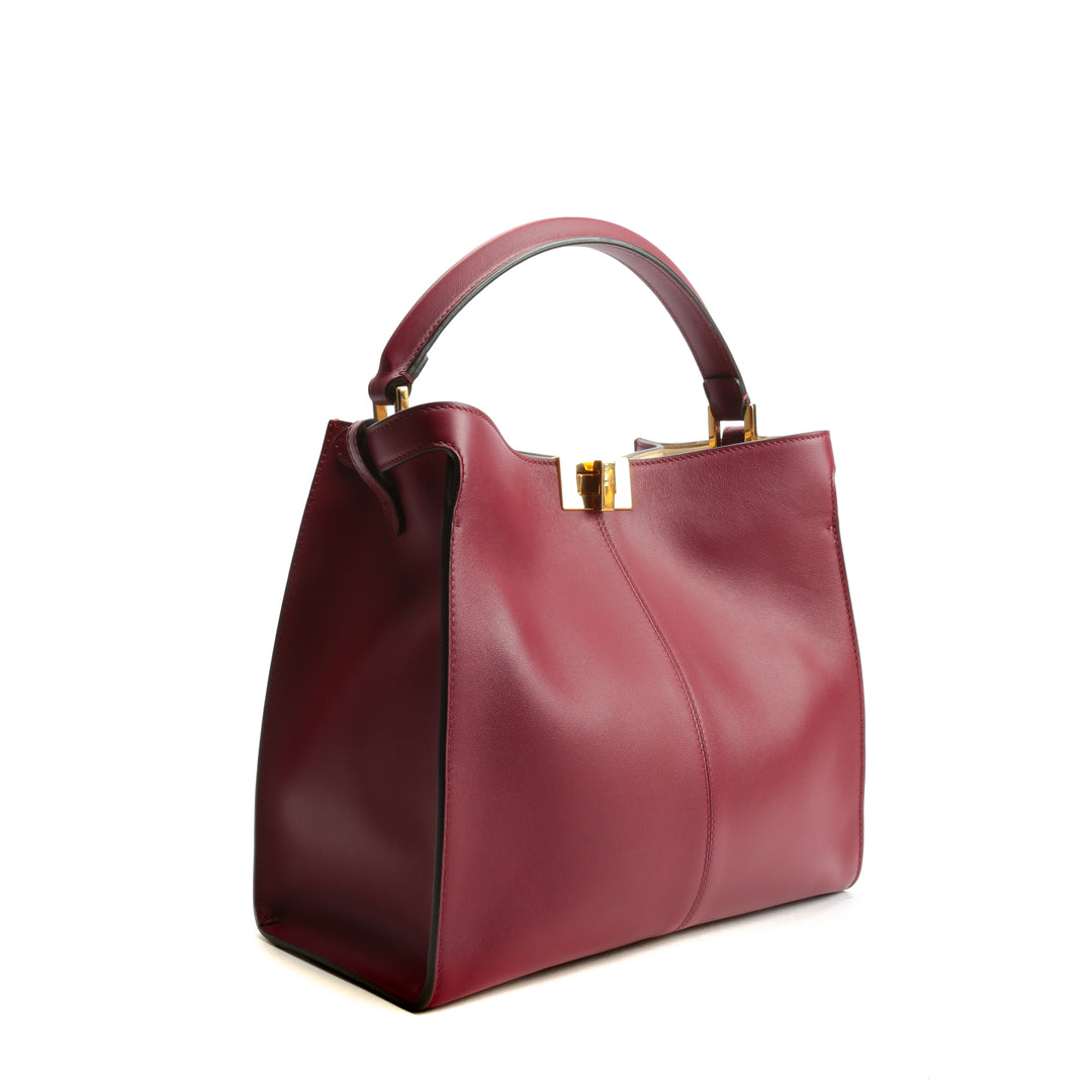 FENDI Peekaboo X-Lite Burgundy (Deep Red) Bag