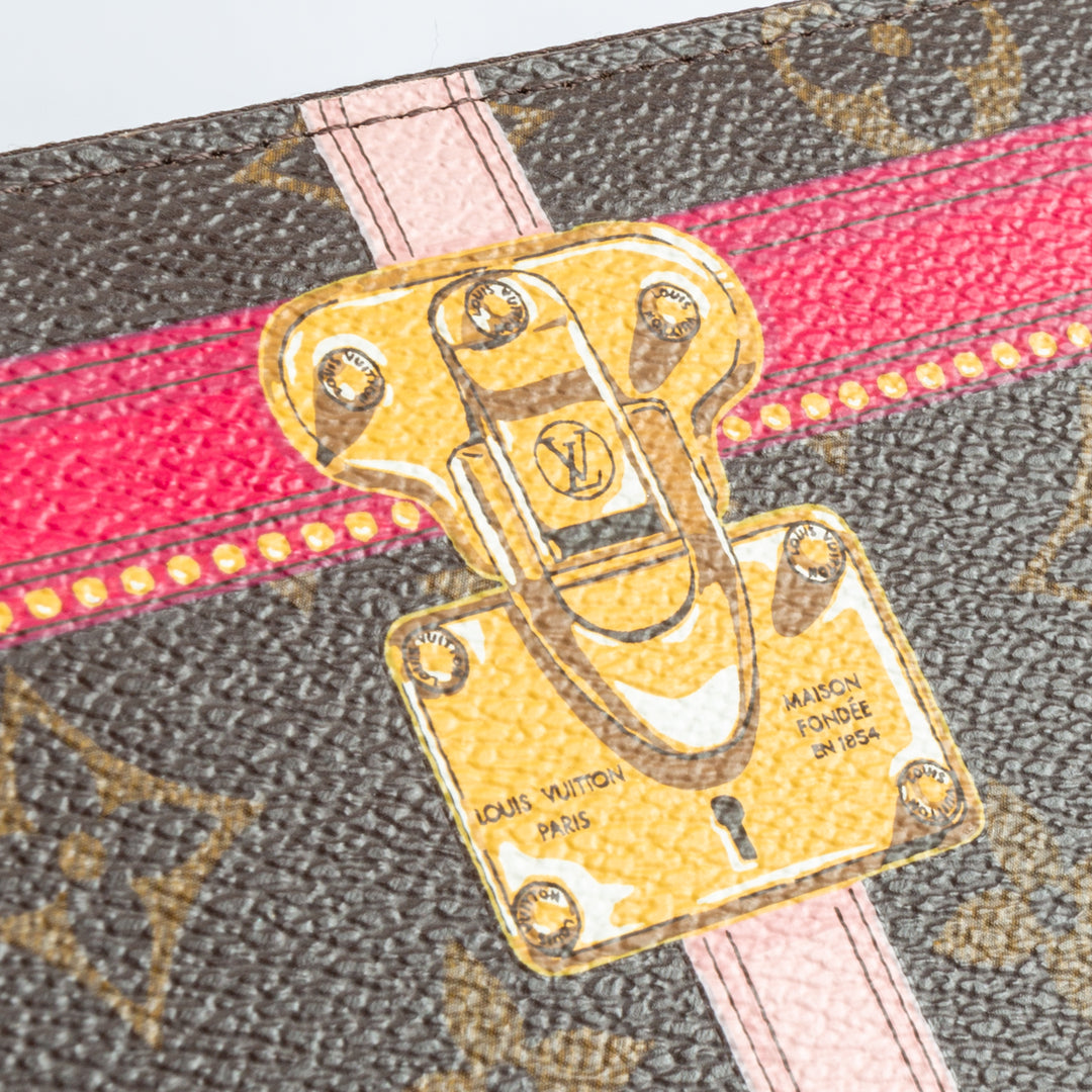 LOUIS VUITTON Monogram Summer Trunks Zippy Wallet