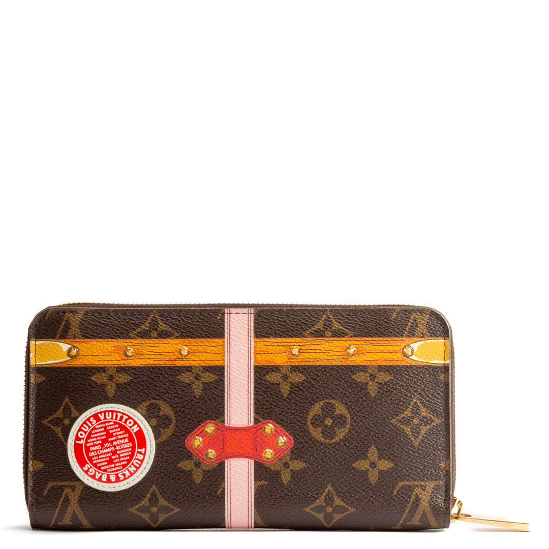 LOUIS VUITTON Monogram Summer Trunks Zippy Wallet