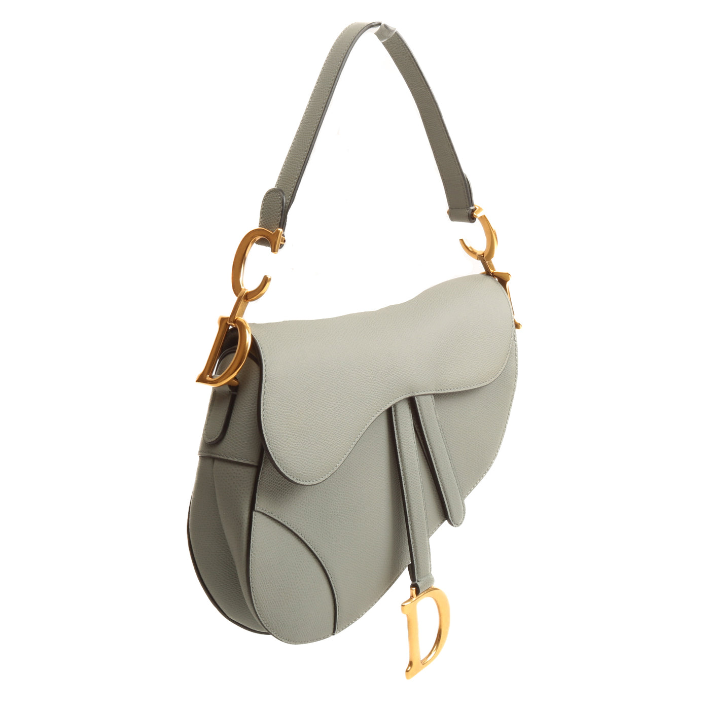 Christian Dior Saddle Bag - Stone Gray