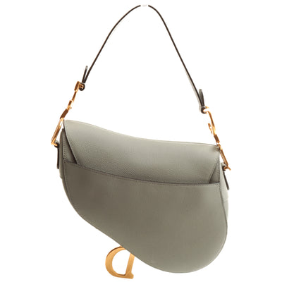 Christian Dior Saddle Bag - Stone Gray