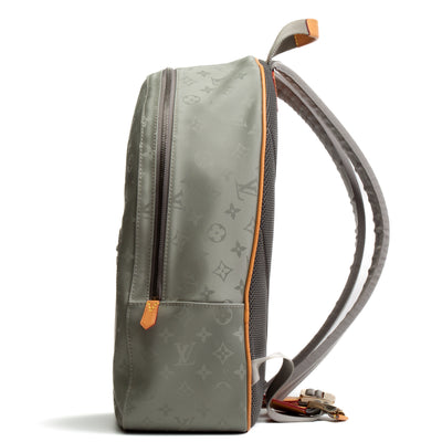 LOUIS VUITTON Monogram Titanium Backpack PM