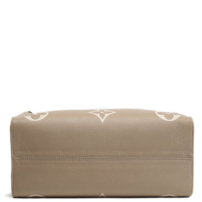 LOUIS VUITTON Bicolor Monogram Empreinte Onthego MM - Dove