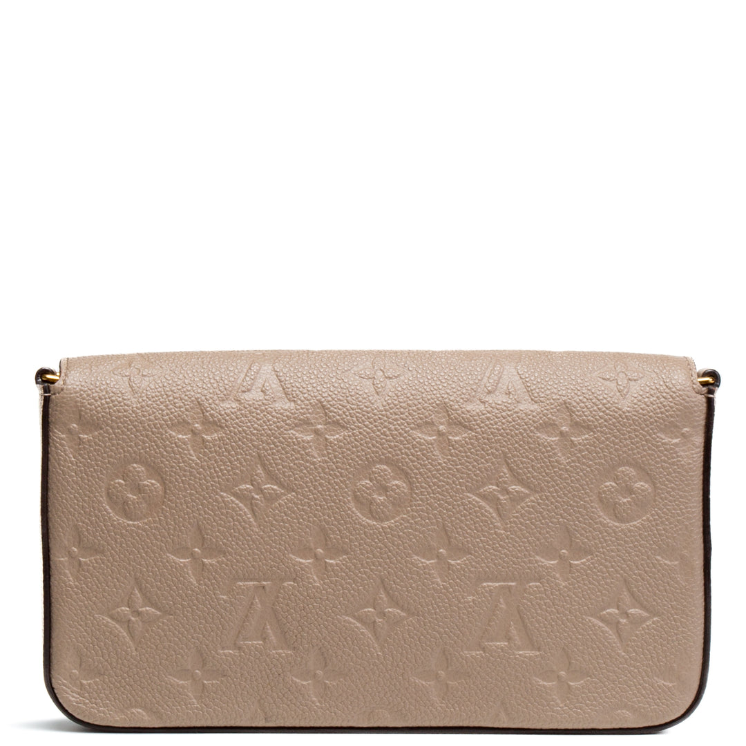 LOUIS VUITTON Monogram Empreinte Felicie Pochette - Turtledove