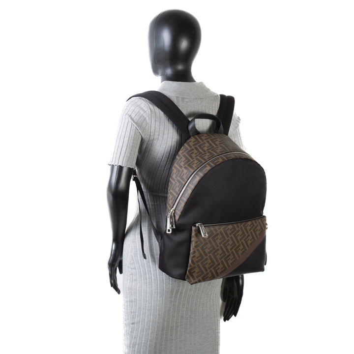 FENDI Diagonal Backpack - Tobacco