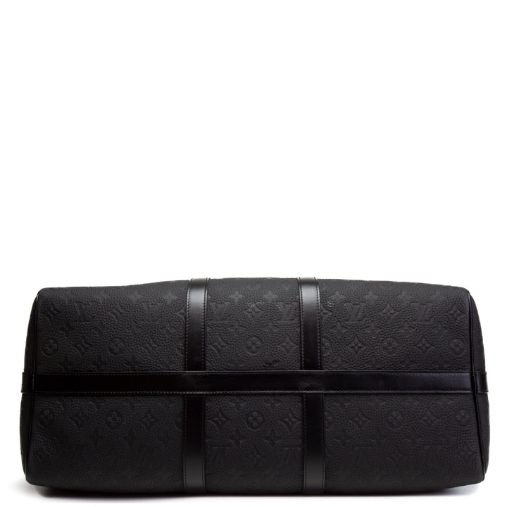 LOUIS VUITTON Taurillon Keepall Bandouliere 50 - Black