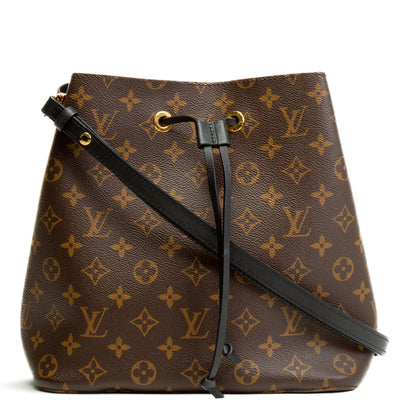 LOUIS VUITTON Monogram NeoNoe MM - Black