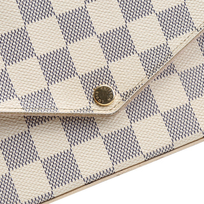 LOUIS VUITTON Fèlicie Pochette w/ Inserts- Damier Azur