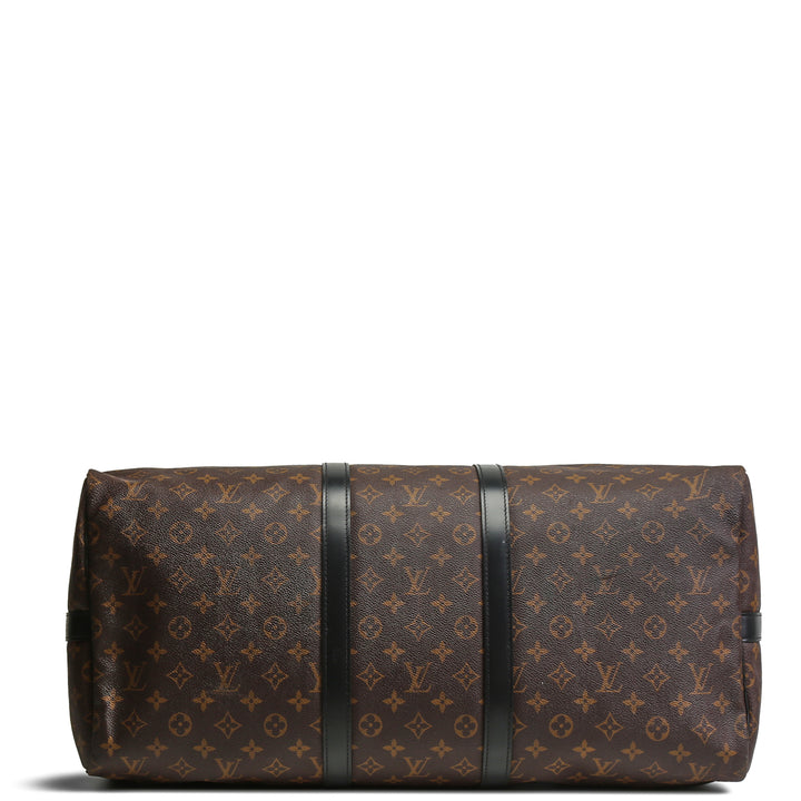 LOUIS VUITTON Monogram Macassar Keepall Bandouliere 55