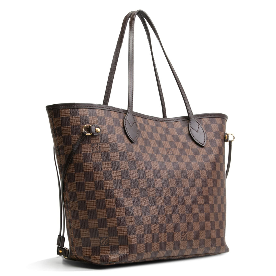 LOUIS VUITTON Damier Ebene Neverfull MM w/ Pouch