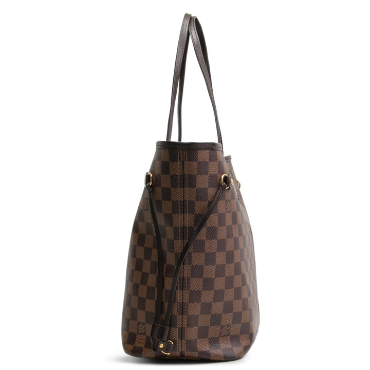 LOUIS VUITTON Damier Ebene Neverfull MM w/ Pouch