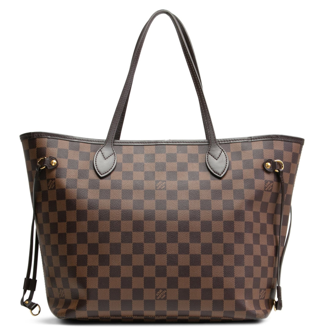 LOUIS VUITTON Damier Ebene Neverfull MM w/ Pouch