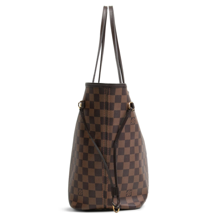 LOUIS VUITTON Damier Ebene Neverfull MM w/ Pouch