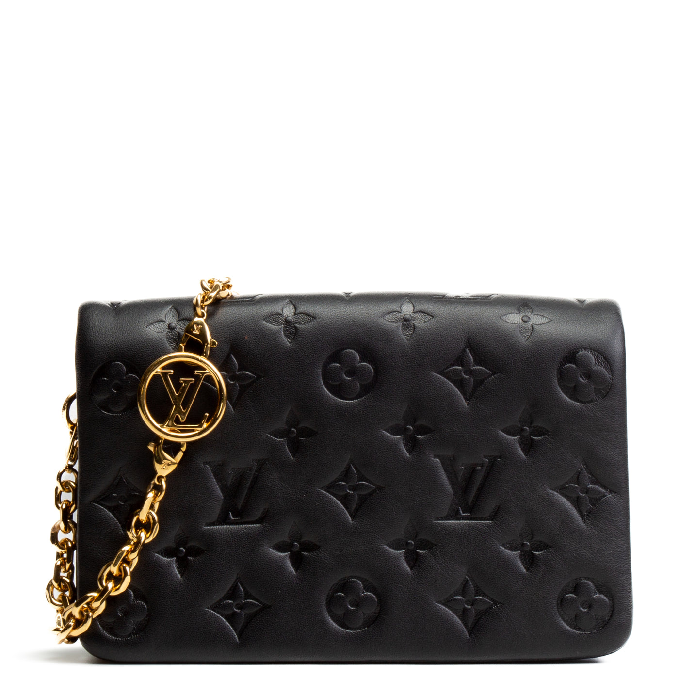 LOUIS VUITTON Monogram Empreinte Pochette Coussin - Black