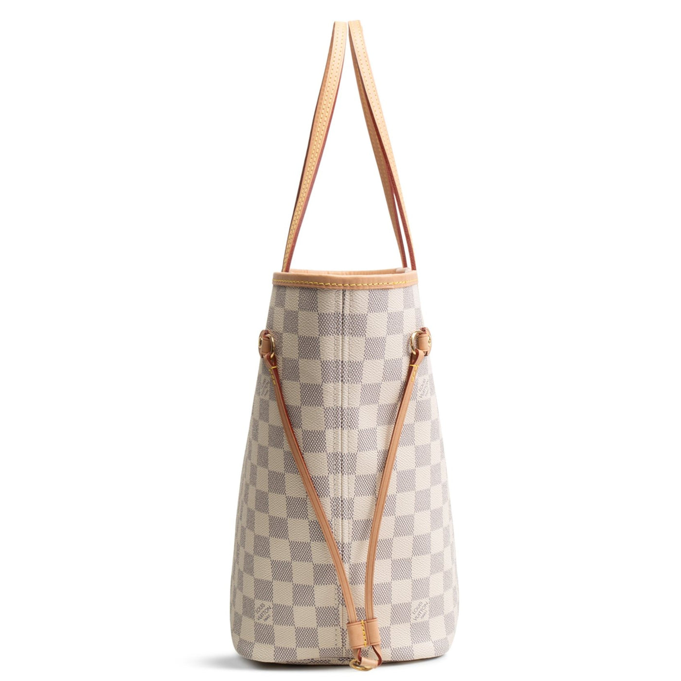 LOUIS VUITTON Damier Azur Neverfull MM w/ Pouch