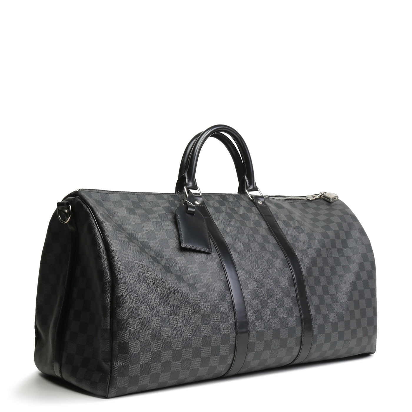 LOUIS VUITTON Damier Graphite Keepall Bandoliere 55 OUTLET FINAL SALE