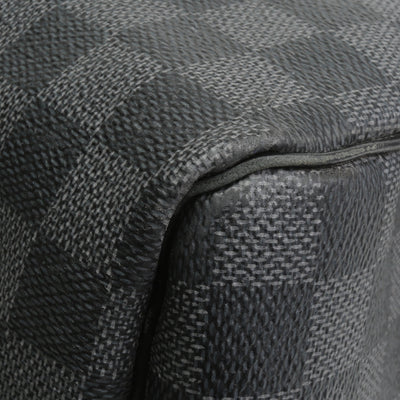 LOUIS VUITTON Damier Graphite Keepall Bandoliere 55 OUTLET FINAL SALE