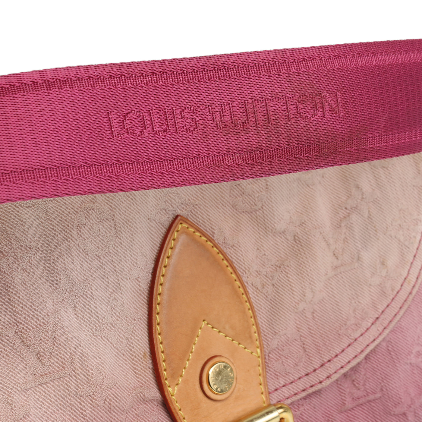 LOUIS VUITTON Monogram Denim Sunray Shoulder Bag - Rouge Fauviste