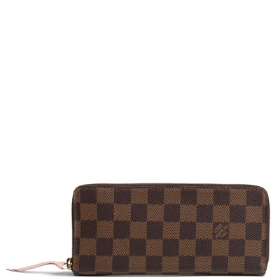 LOUIS VUITTON Damier Ebene Clemence Wallet