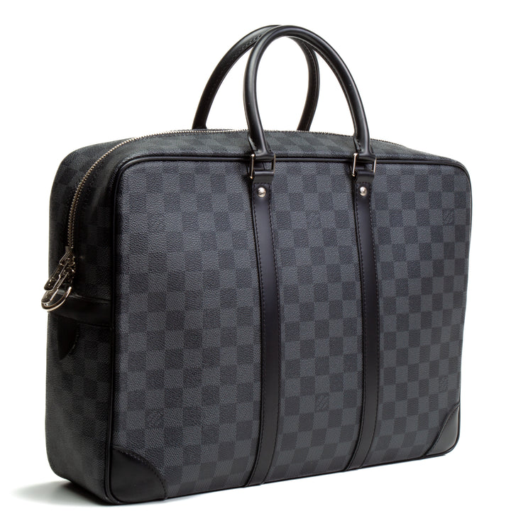 LOUIS VUITTON Damier Graphite Porte-Documents Voyage Messenger Bag