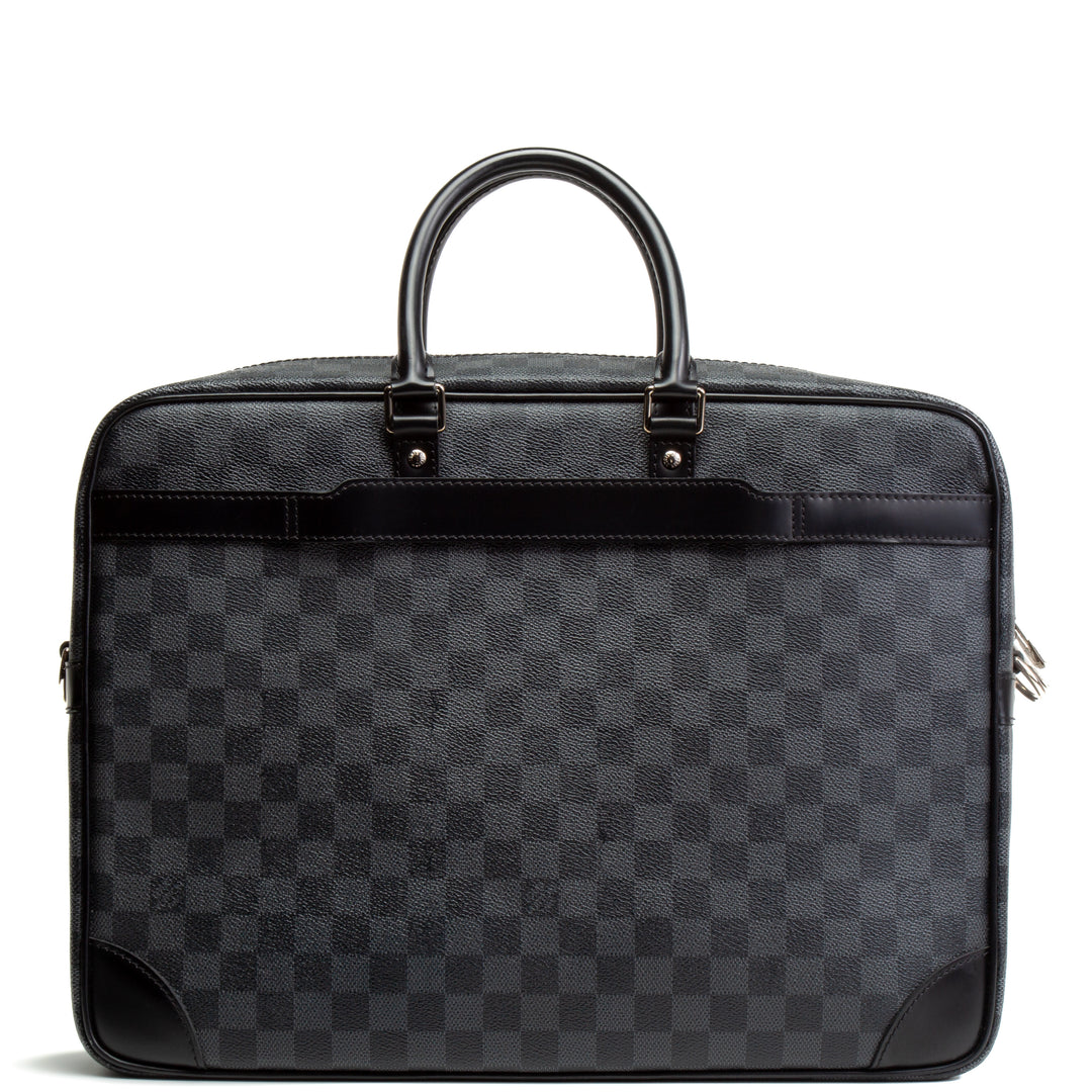 LOUIS VUITTON Damier Graphite Porte-Documents Voyage Messenger Bag