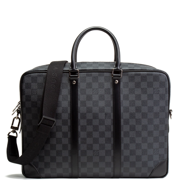 LOUIS VUITTON Damier Graphite Porte-Documents Voyage Messenger Bag