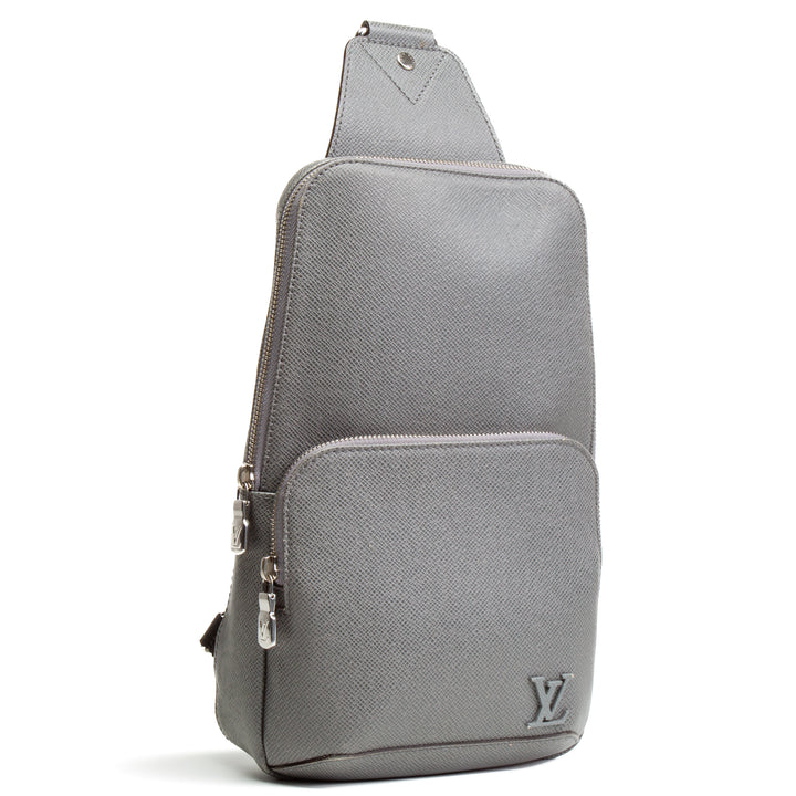 LOUIS VUITTON Taiga Avenue Sling Bag - Gray