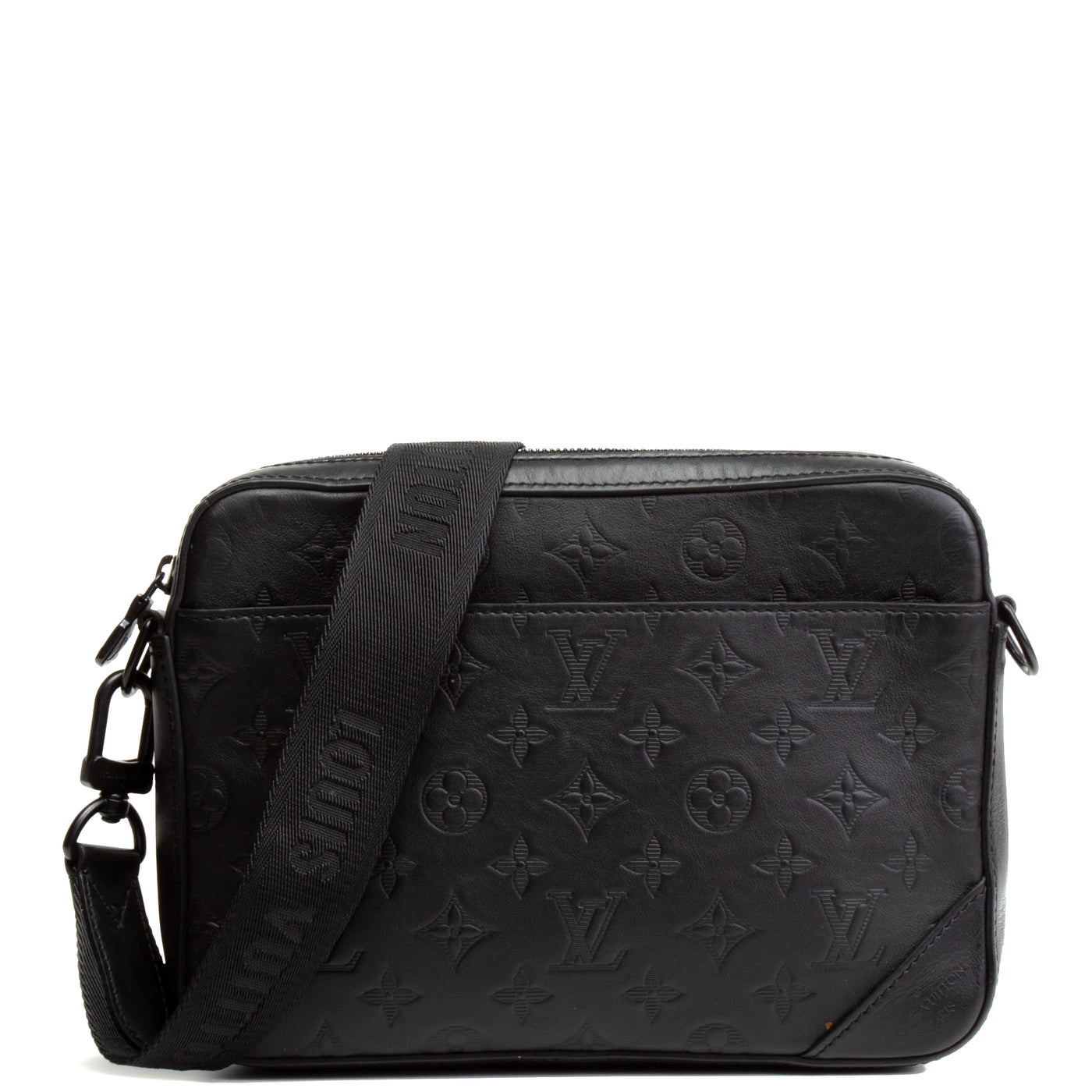 LOUIS VUITTON Monogram Shadow Duo Messenger - Black OUTLET FINAL SALE