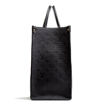 LOUIS VUITTON Giant Monogram Empreinte OnTheGo GM -Black