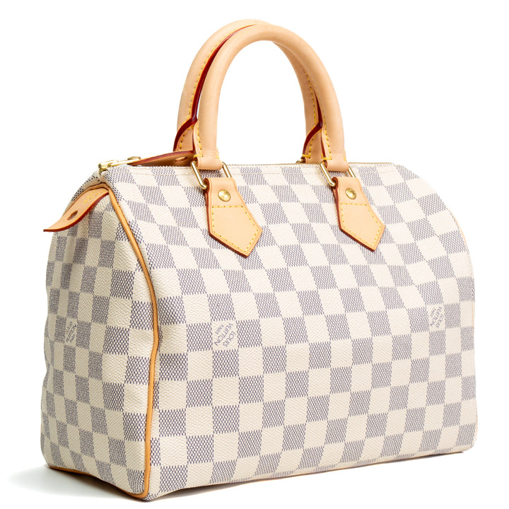 LOUIS VUITTON Damier Azur Speedy 25