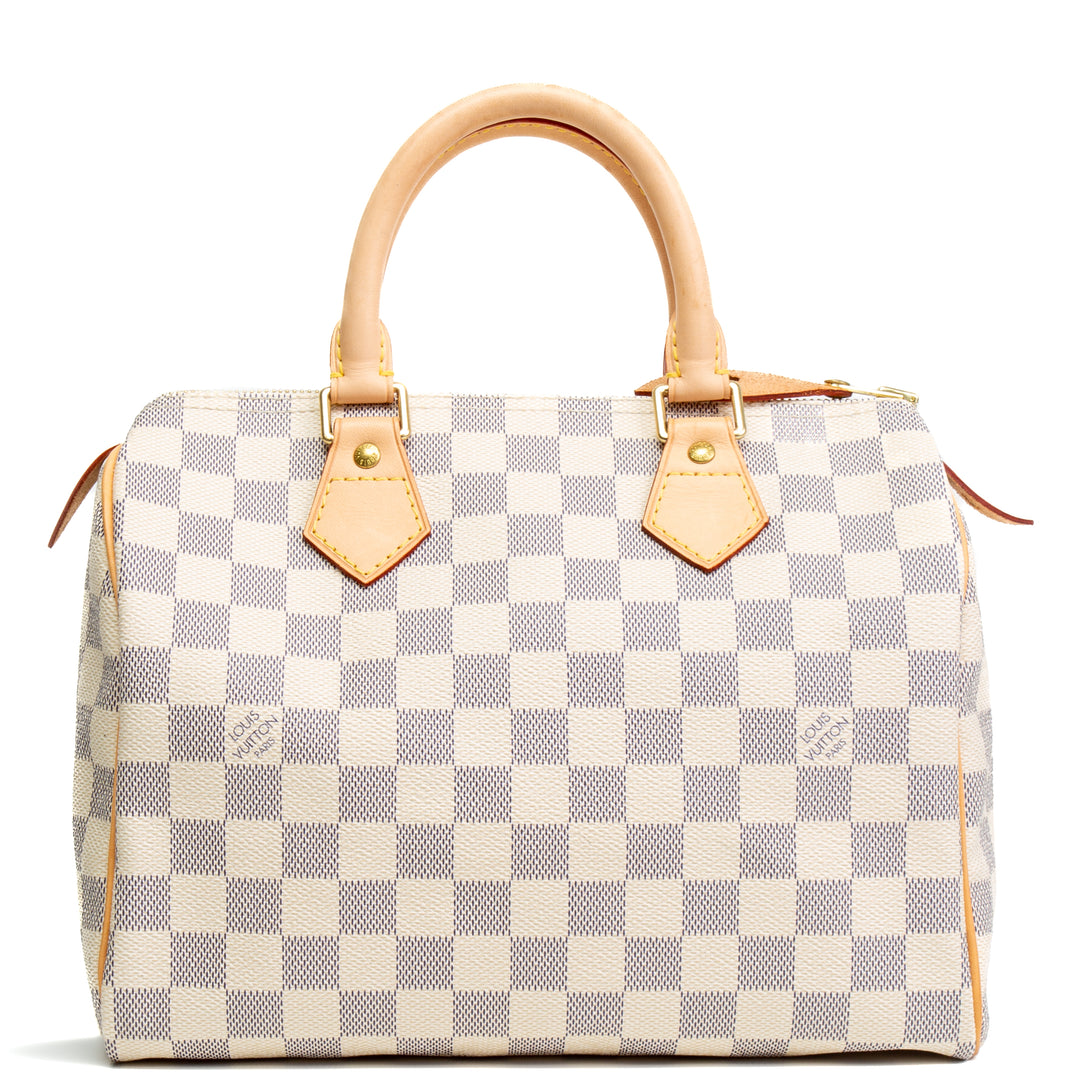 LOUIS VUITTON Damier Azur Speedy 25