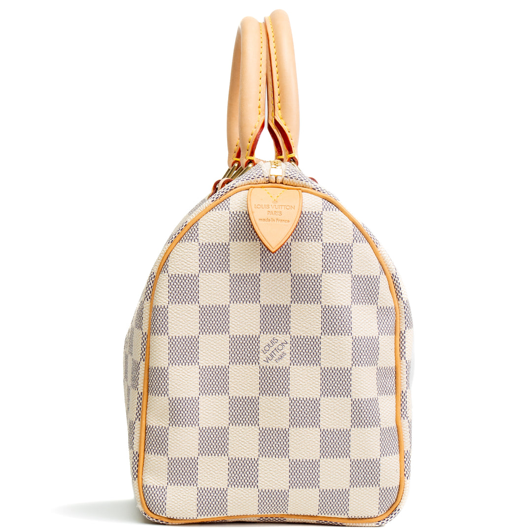 LOUIS VUITTON Damier Azur Speedy 25