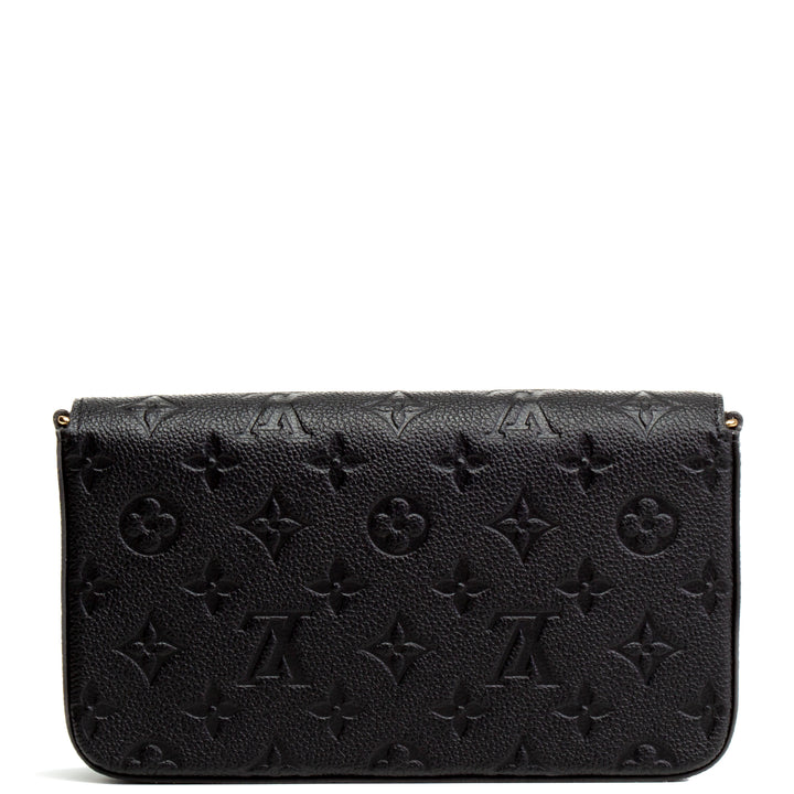 LOUIS VUITTON Monogram Empreinte Felicie Pochette  - Black