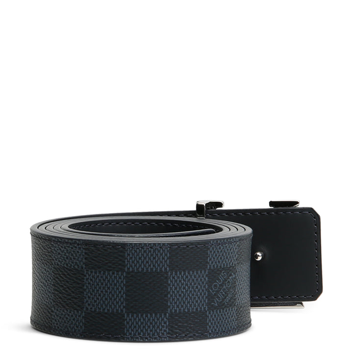 LOUIS VUITTON  40 mm LV Initiales Reversible Belt - Damier Navy